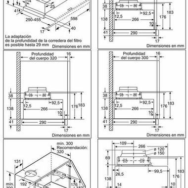 Campana extraible Balay 3BT264MX Inox (1)