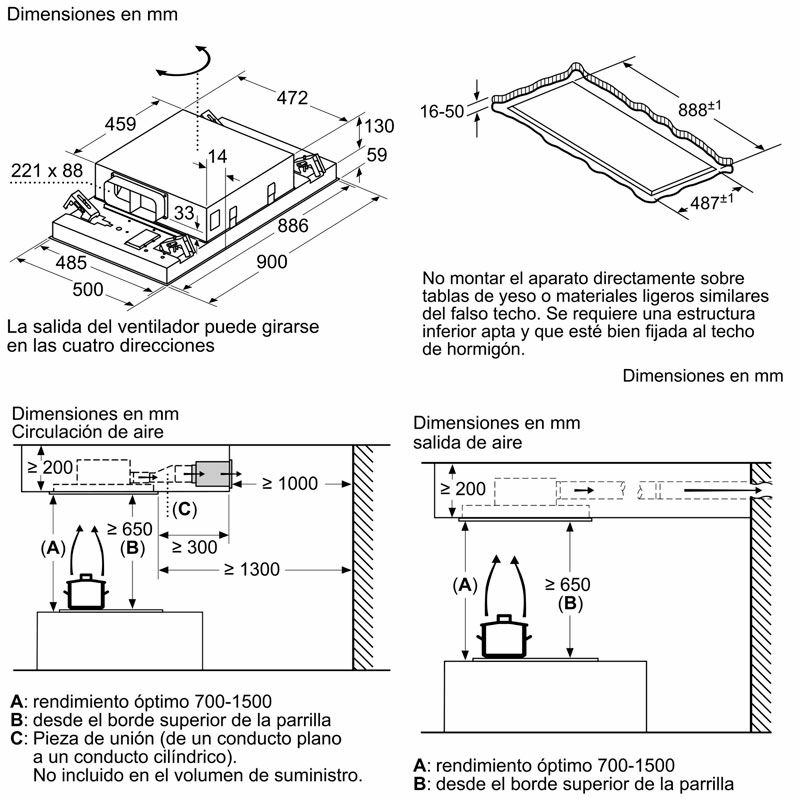 Campana de Techo Balay 3BE296HW Blanca (1)
