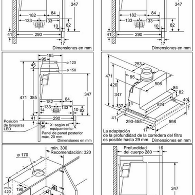 Campana extraible Bosch DFS067K51 Inox (1)