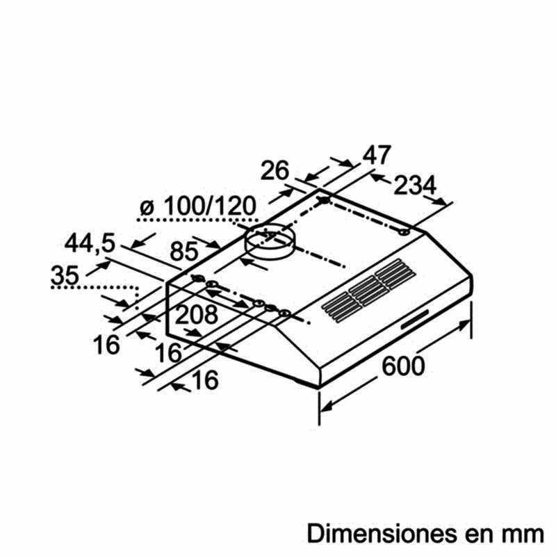 Campana convencional Bosch DUL63CC55 Inox (1)