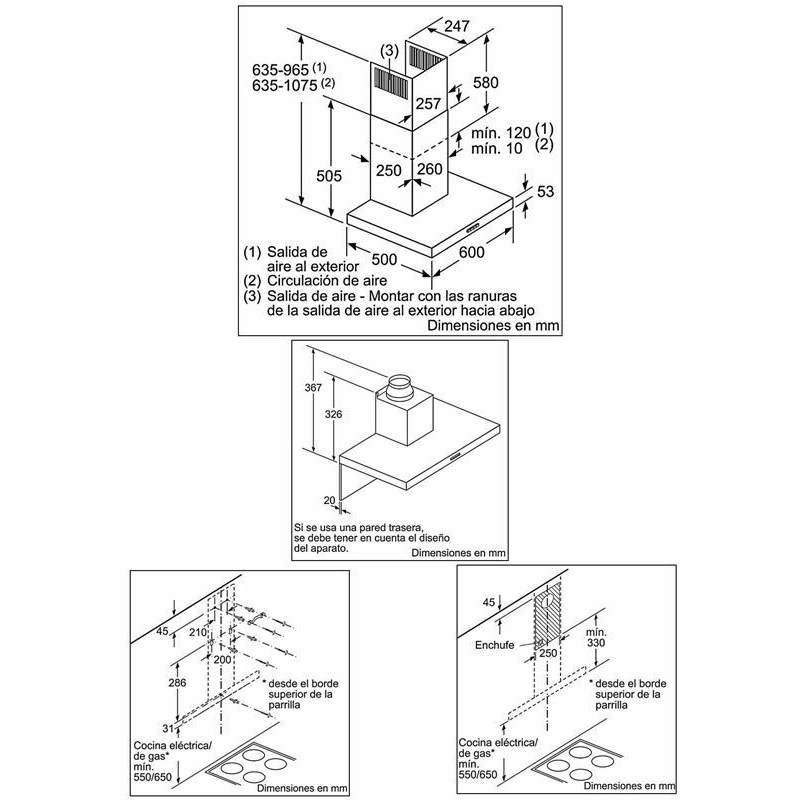 Campana decorativa Bosch DWB67IM50 Inox (1)