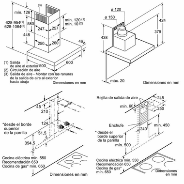 Campana decorativa Bosch DWB67CM50 Inox (1)