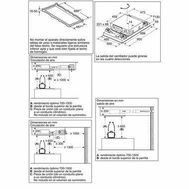 Campana de Techo Siemens LR96CBS20 Blanca (1)