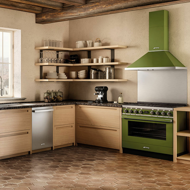 Campana decorativa Smeg KPF9OG Verde (4)