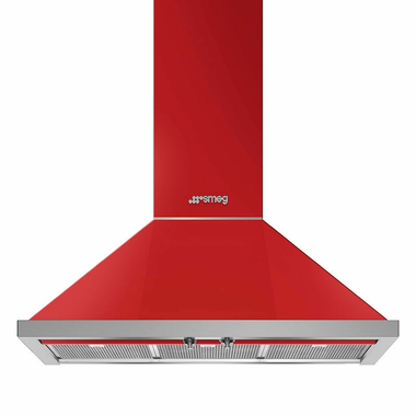 Campana decorativa Smeg KPF9RD Roja