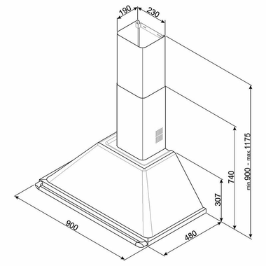Campana decorativa Smeg KTR90XE Inox (1)