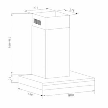 Campana decorativa Fagor 3CFS-9060X Inox (1)