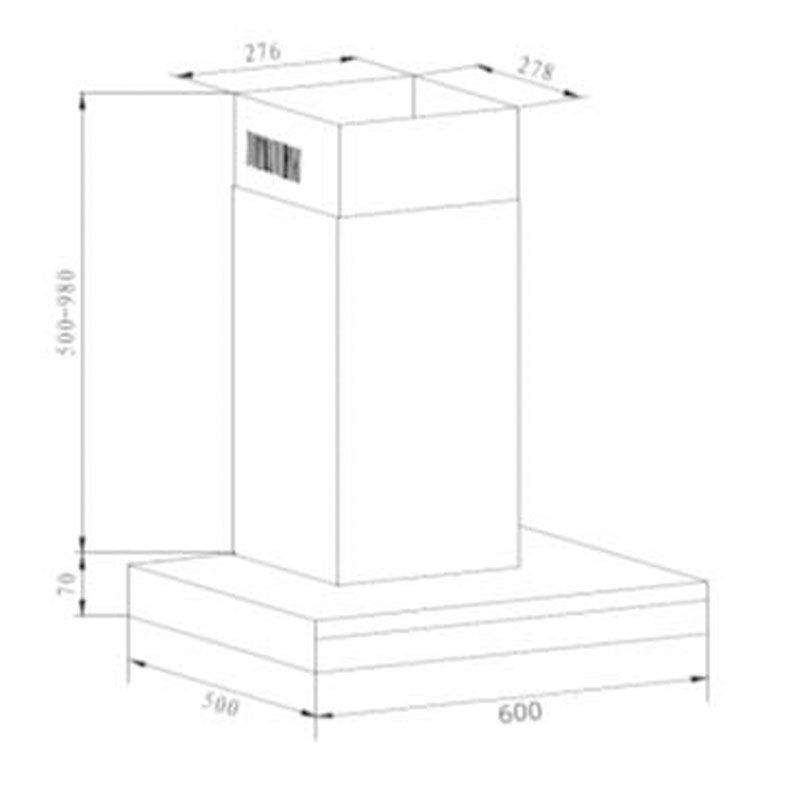 Campana decorativa Fagor 3CFS-6060X Inox (1)