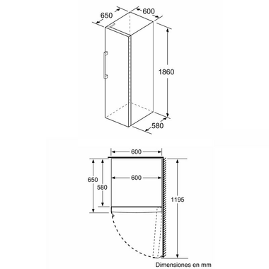 Congelador Bosch GSN36VWEP Blanco (1)
