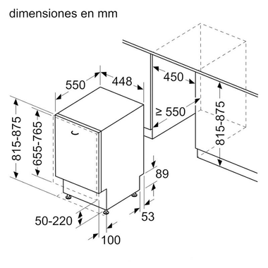 Lavavajillas integrable Bosch SPH4EKX24E 45 cm (1)