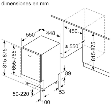 Lavavajillas integrable Siemens SR93EX24LE 45 cm (1)