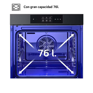 Horno LG WSED7665B Cristal Negro (9)
