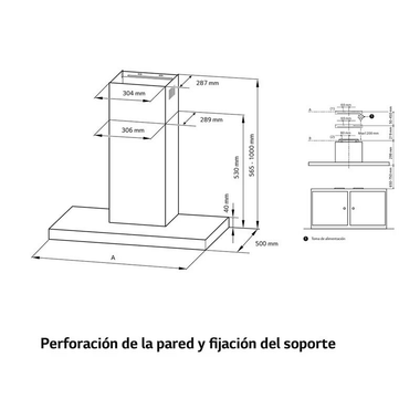 Campana decorativa LG HCEZ3626S Inox (1)