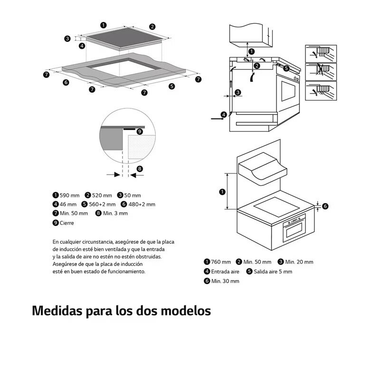 Placa Inducción LG CBIZ2437B 59 cm (1)