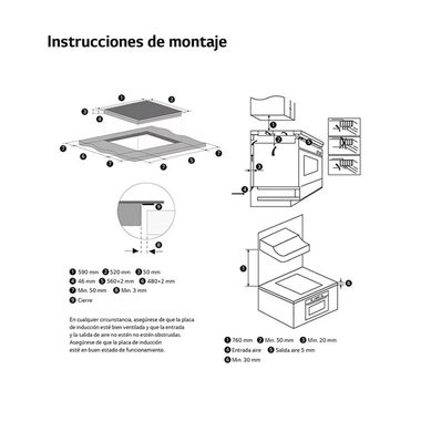 Placa Inducción LG CBIZ2437B 52 cm (1)