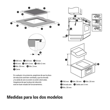 Placa Inducción LG CBIZ2437B 52 cm (1)
