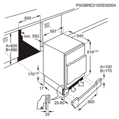 Frigorífico 1 puerta integrable AEG OSF6I82EF (1)