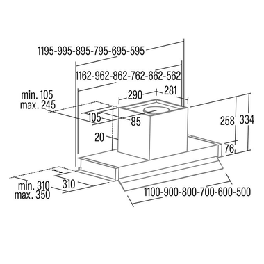 Campana integrable Cata Corona BK90 Negro (1)