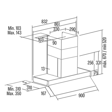 Campana de techo Cata Renova Pure Air MNV90GWH Blanca (1)