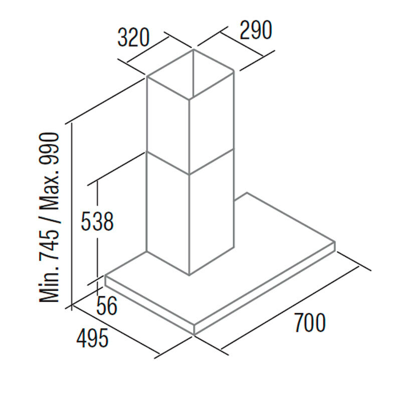 Campana decorativa Cata SYGMA 7010X (1)