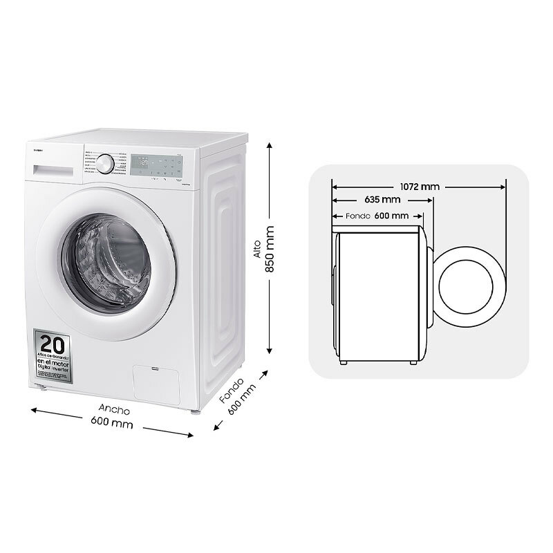 Lavadora Samsung WW80CGC04DTHEC 8Kg (1)
