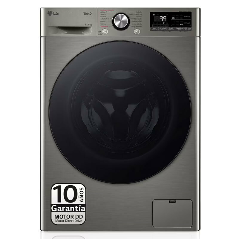 Lavasecadora LG F4DR7011AGS 11Kg Inox