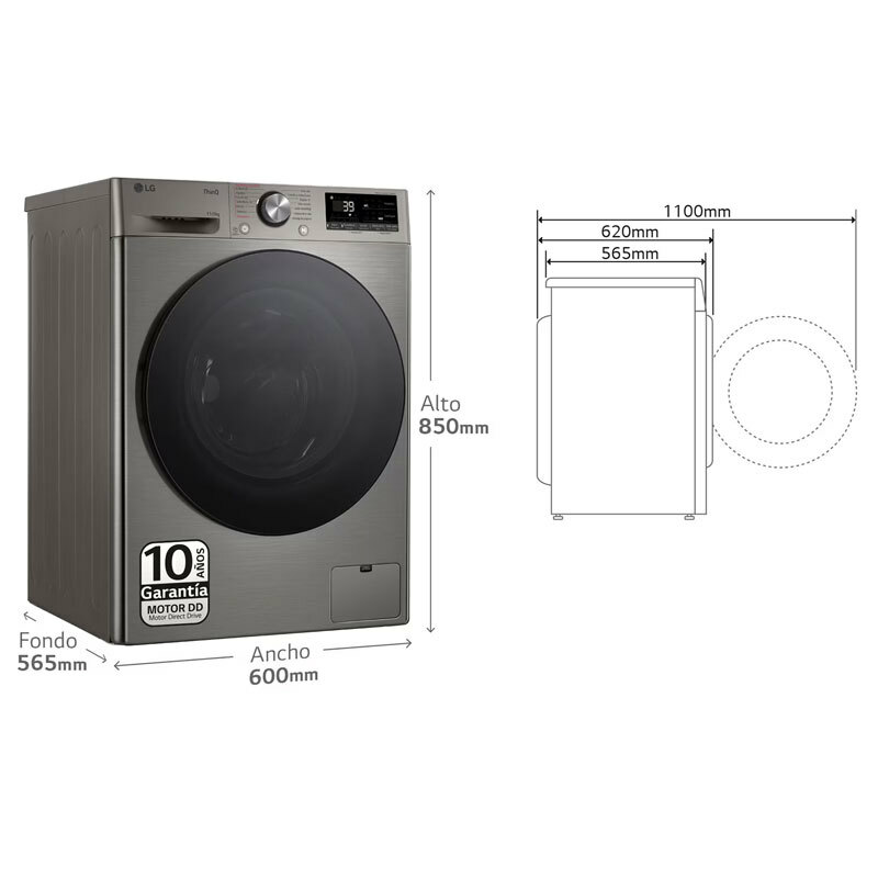 Lavasecadora LG F4DR7011AGS 11Kg Inox (1)