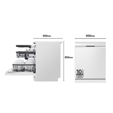 Lavavajillas LG DF355FW 60 cm Blanco (1)