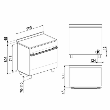 Cocina Smeg CPF9IPYW 90 cm (1)
