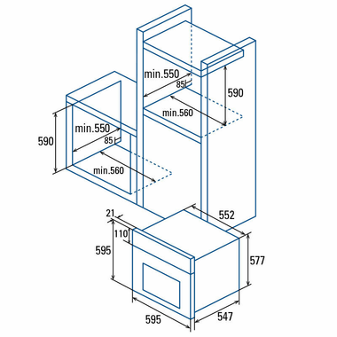 Horno Cata MT 8012 WH Blanco (1)