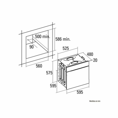 Horno Cata CM 760 AS BK Negro (1)