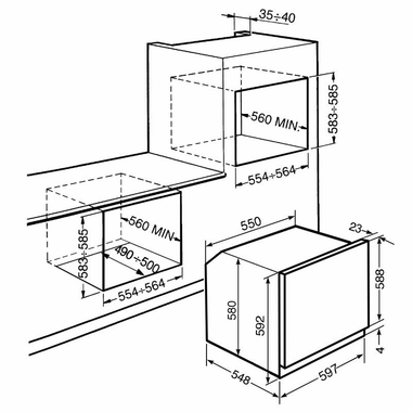 Horno Smeg SFP750AOPZ Antracita (1)