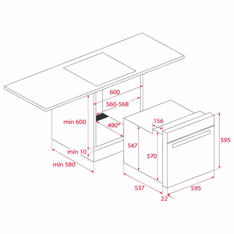 Horno Teka HBE 490 ME Negro (1)