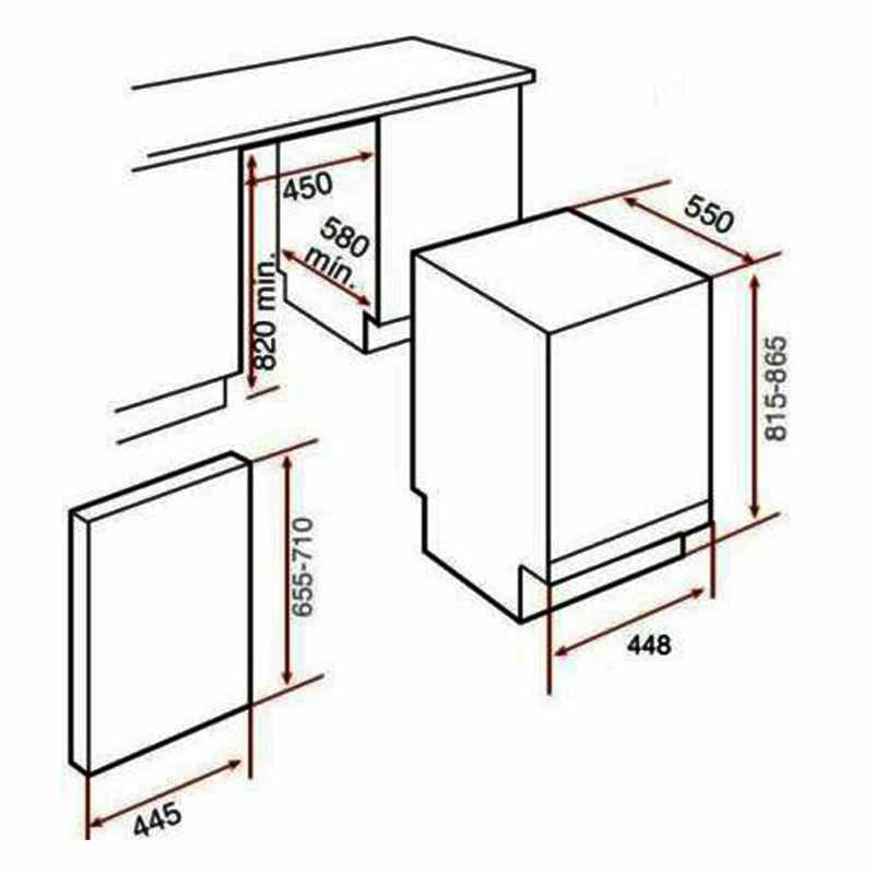 Lavavajillas integrable Teka DW840FI 45 cm (1)