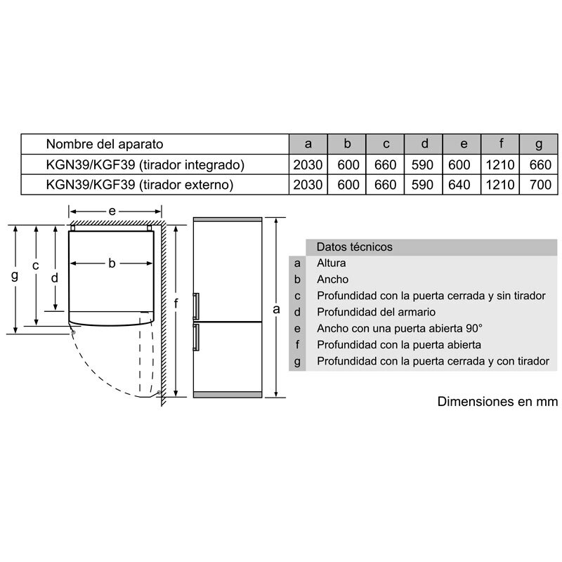 Frigorífico Combi Bosch KGN39VIEA Inox (1)