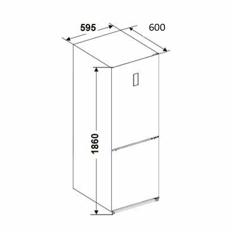 Frigorífico Combi Fagor 3FFK6636X Inox (1)