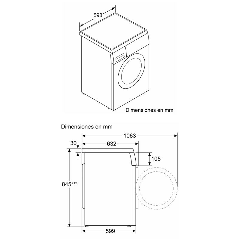 Lavadora Balay 3TS384XT 8Kg (1)