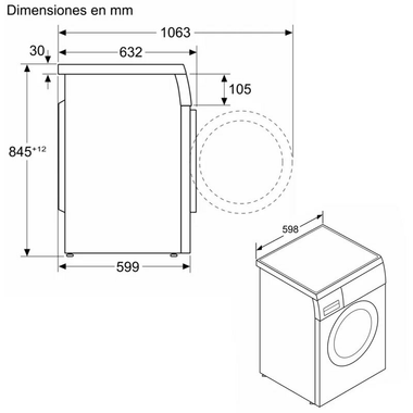 Lavadora Bosch  WUU28T63ES 8Kg (1)