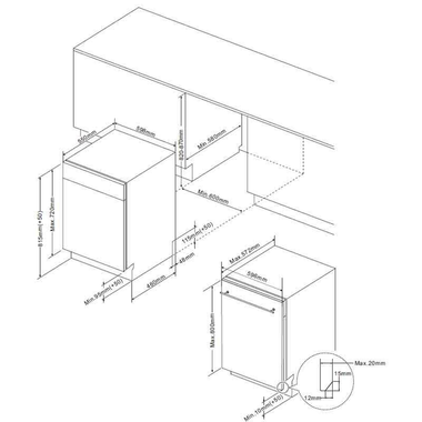 Lavavajillas integrable Midea MID60S110.1-ES 60 cm (1)