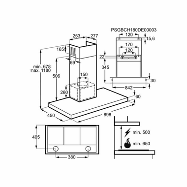 Campana decorativa Electrolux LFT419X Inox (1)