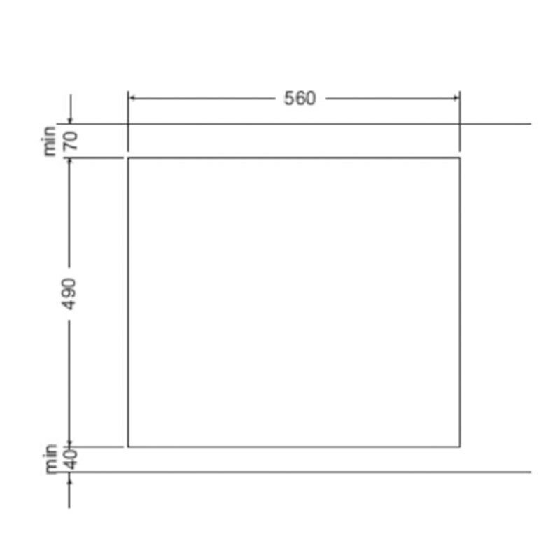 Placa gas Fagor 3CFI4GLSPA 59 cm (1)