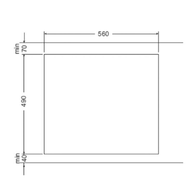 Placa gas Fagor 3CFI4GLSPA 59 cm (1)