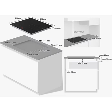 Placa inducción Samsung NZ63B5046GK/U1 60 cm (1)