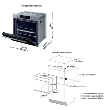 Frigorífico Combi Samsung RB38C672CWW/EF Blanco (1)