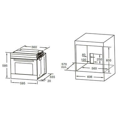 Horno Midea MCO6070MMAJ Cristal Negro (1)