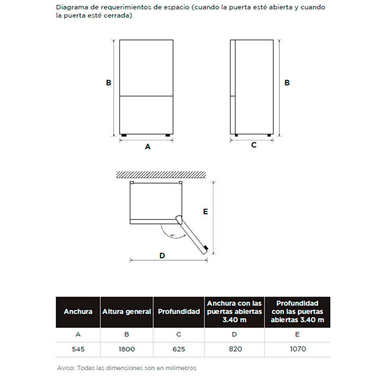 Frigorífico Combi Midea MDRB380FGE01A Blanco (1)