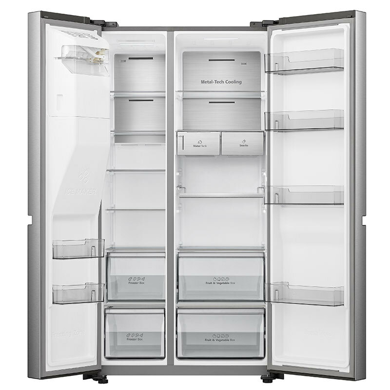 Frigorífico Americano Hisense RS818N4TIC Inox (1)