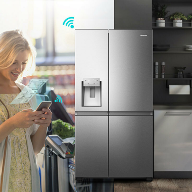 Frigorífico Americano Hisense RS818N4TIC Inox (3)