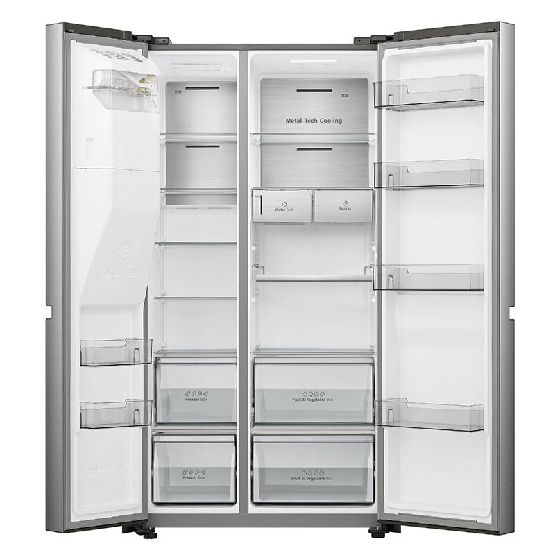 Frigorífico Americano Hisense RS818N4TIE1 Inox (1)
