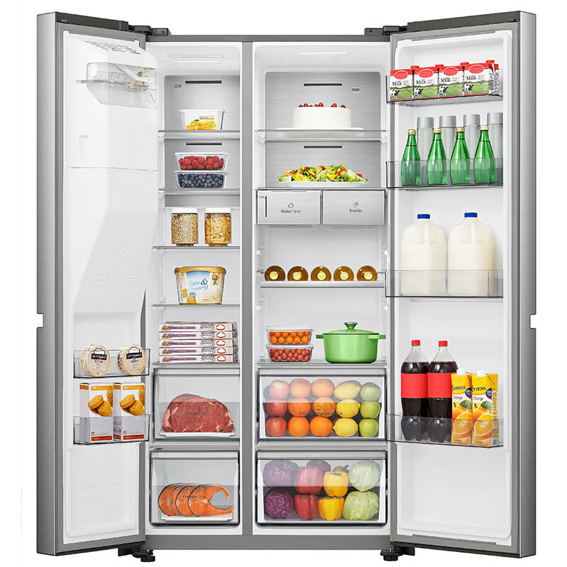 Frigorífico Americano Hisense RS818N4TIE1 Inox (2)